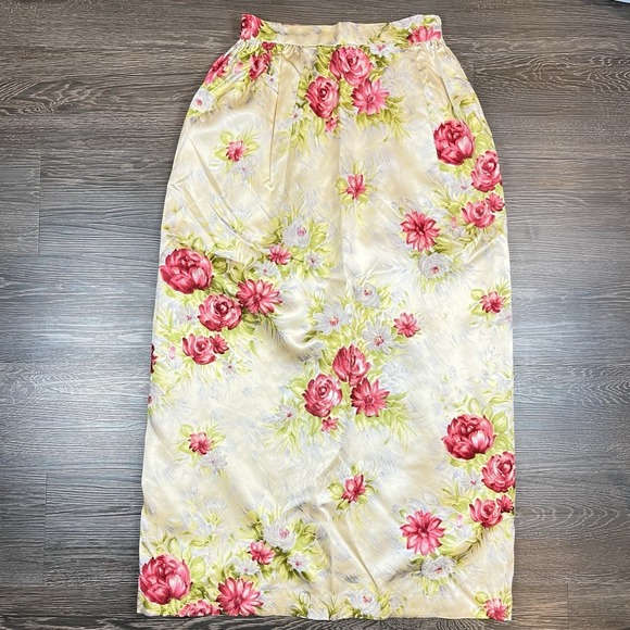 Bergdorf Goodman Dresses & Skirts - VTG Bergdorf Goodman Miss Bergdorf Floral Midi Skirt Romantic Cottagecore Rare
